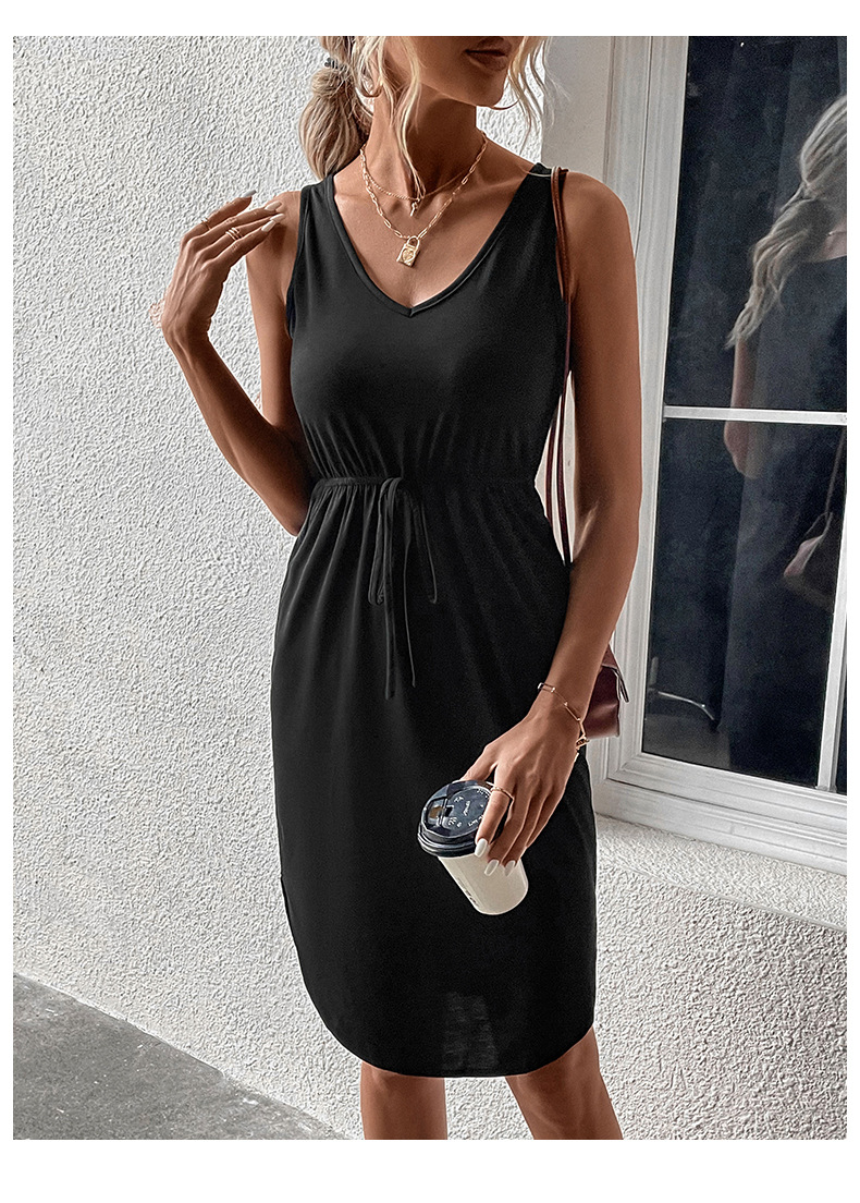 Summer Women Wear Sleeveless Casual Solid Color Dress 9 Summer Women Wear Sleeveless Casual Solid Color Dress