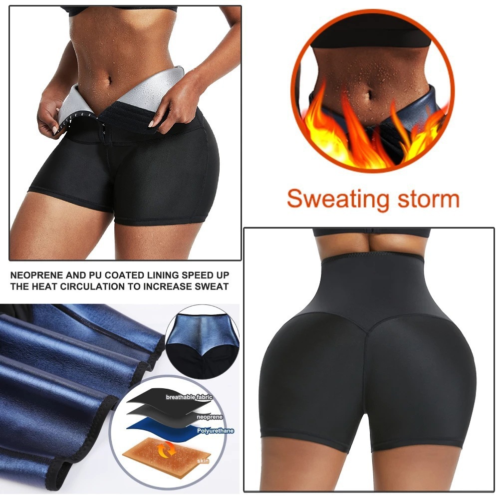 Pantalones Moldeadores Térmicos para Mujer de Nailon, Levanta Glúteos y Control de Abdomen para Deporte y Fitness