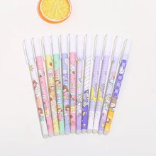 空管笔壳印花可爱摩易擦中性笔笔芯笔杆卡通空笔壳学生文具