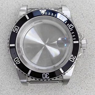 40mm water ghost case aluminum ring blue treasure glass magnifying glass can hold 8215/8200/8205/2813 movement