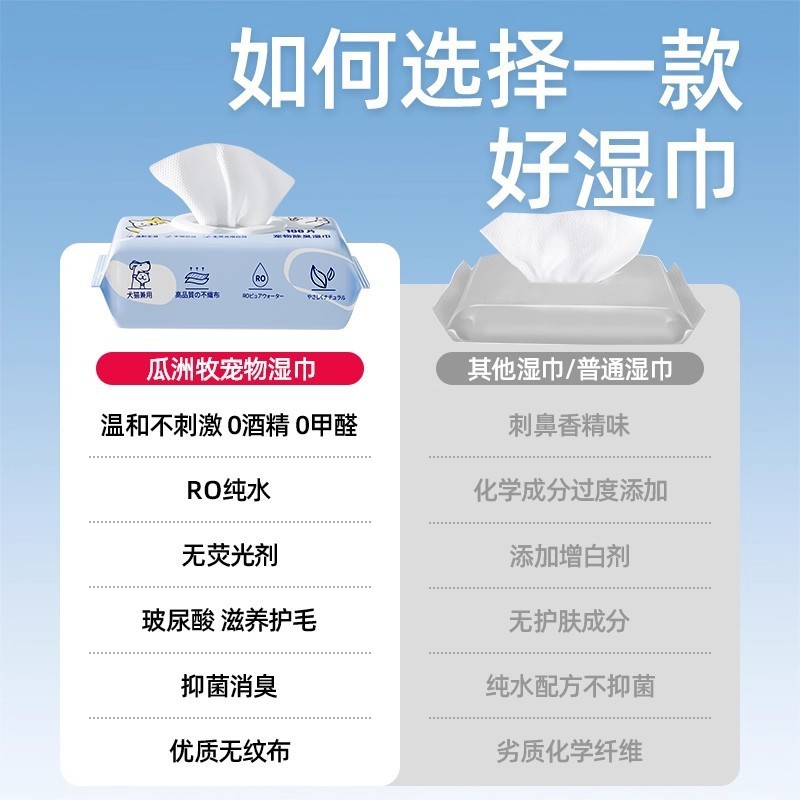 宠物湿巾猫咪狗狗专用湿纸巾清洁抑菌免洗手套擦脚屁股洗澡擦泪痕|undefined