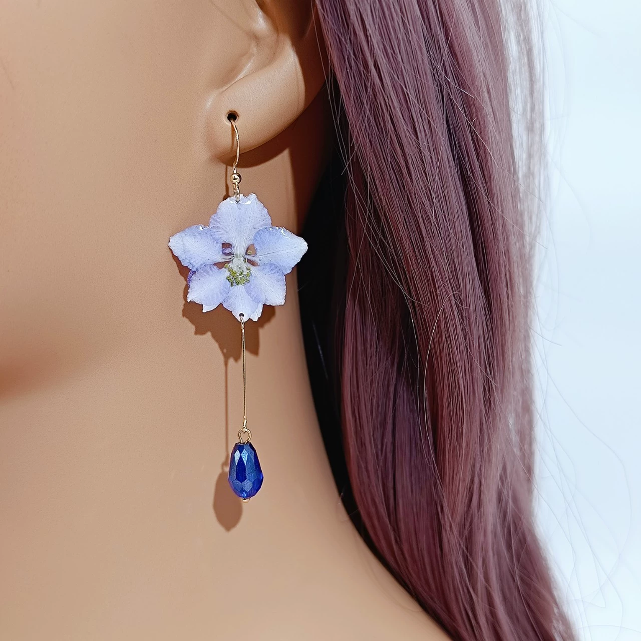 Accessory, crystal earings from pearl, fresh earrings, flower decoration