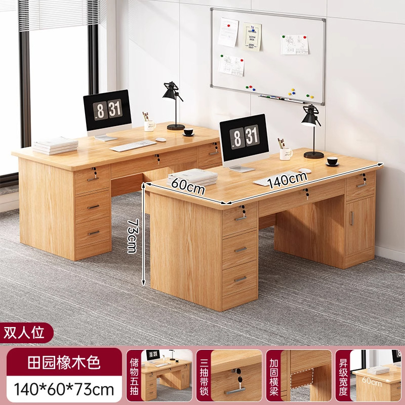 Mesa de computadora mesa de oficina de personal mesa y silla combinación simple mesa de jefe moderna escritorio doble mesa de oficina