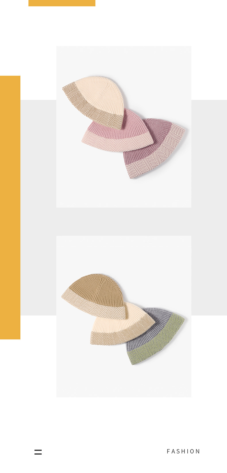 Warme, dicke Fischermütze aus Wolle für Herbst und Winter – ideal für kleine Damen. Modische Strickmütze für kalte Tage._voghion.com