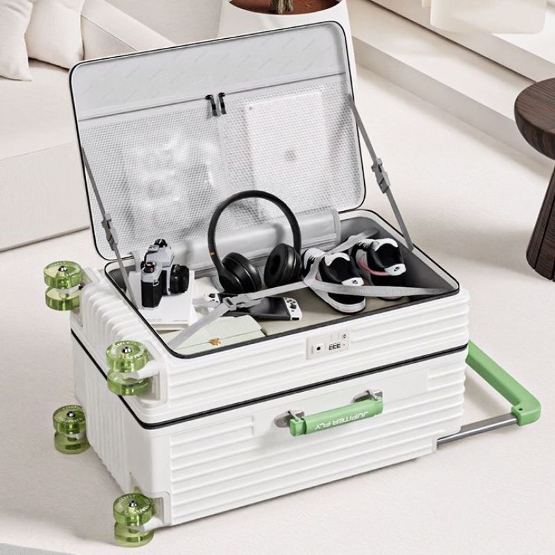 A generation of wide pull rod color side open large-capacity luggage case trolley universal wheel men's and women's suitcase trend