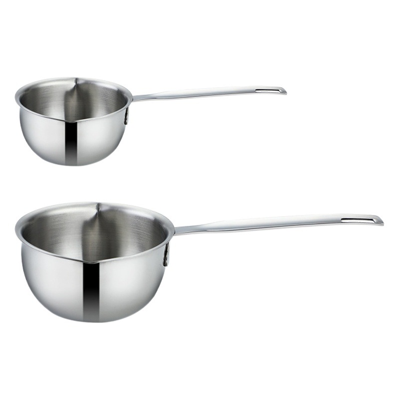 Dao qi 304 olla de vertido de aceite de acero inoxidable engrosada cocina mini olla de leche aceite de hogar verter olla de aceite caliente al por mayor