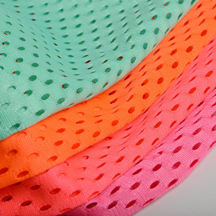 现货165平方克多色洞洞布涤纶柔软箱包布料
