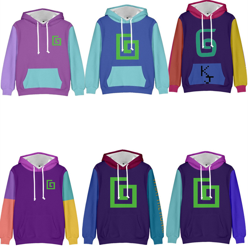 2022 New Karl Jacobs 3D Digital Print Trendy Casual Hooded Sweatshirt for Men in Stock Miscellaneous Styles