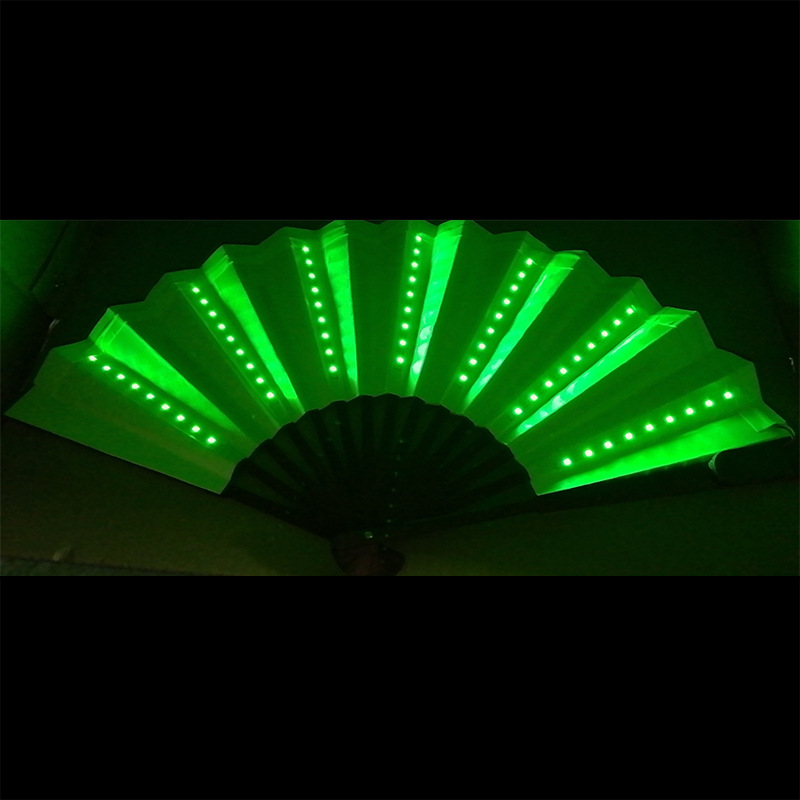 Popular LED luminoso ventilador bar discoteca baile atmósfera props internet celebridad paño luminoso hombres y mujeres color mágico LED ventilador props
