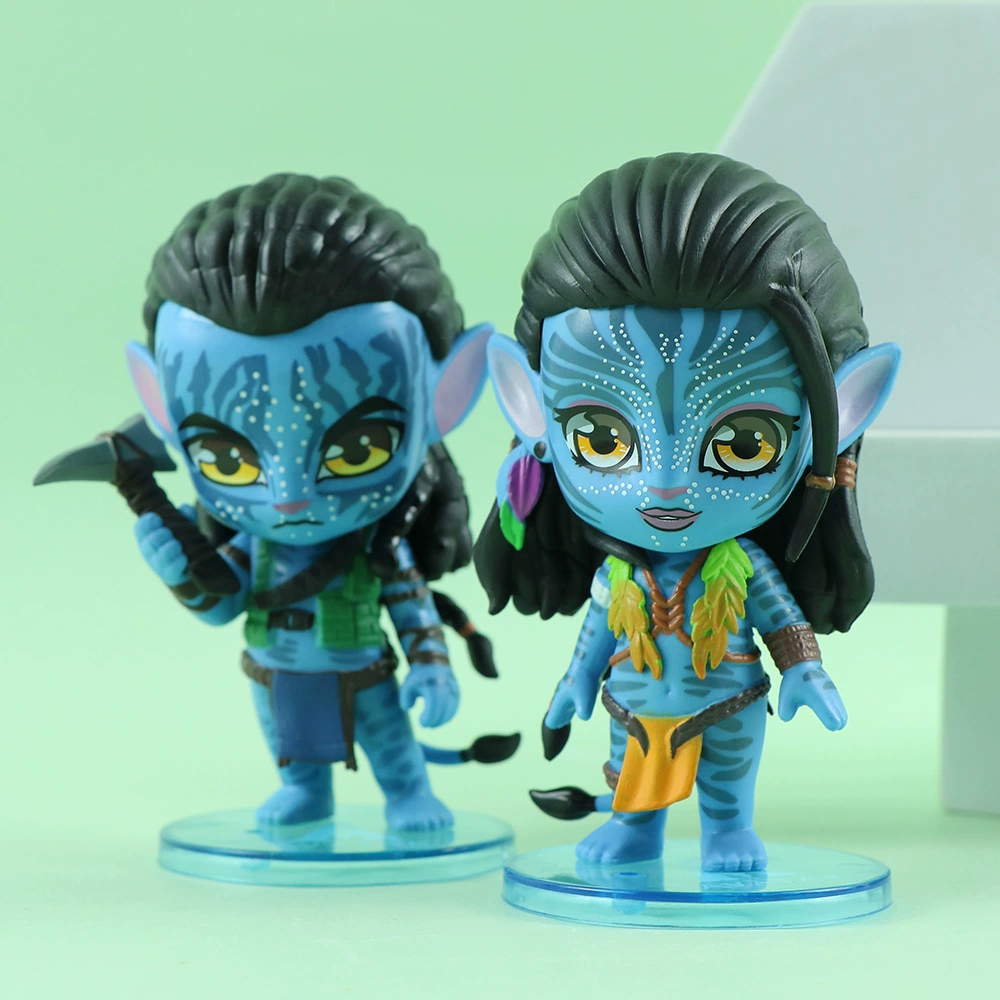 Набор фигурок Q-Style Avatar из PVC — Джек и Нейтири, чиби-автомодели для украшения интерьера
