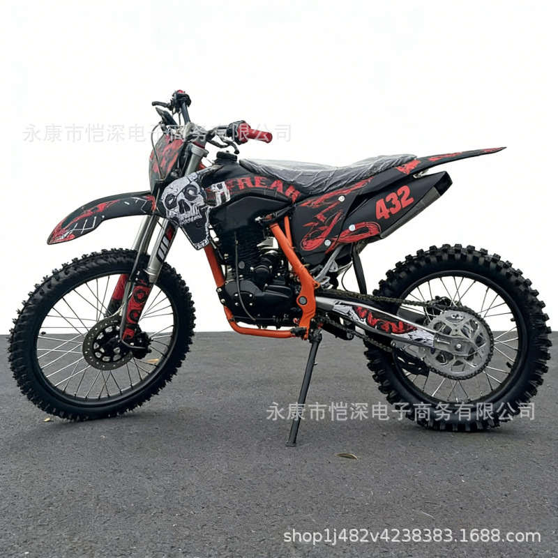 Large Off-Road 250Cc Two-Wheeled Off-Road Motorcycle with High-Performance Air-Cooled Engine, Mountain Bike, Rally Motorcycle