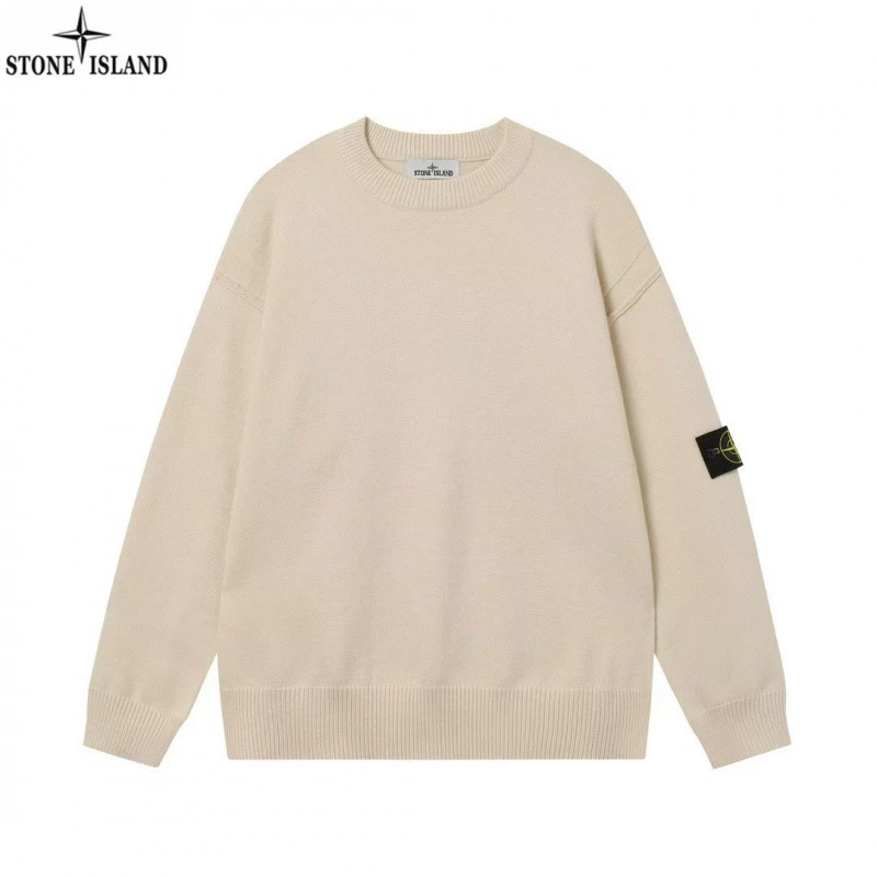 Высококачественная правильная версия нового casual вязаного пуловера Stone Island 24FW для мужчин и женщин, в одном стиле как для стрижек