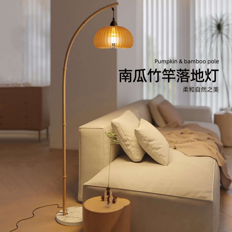 新しい中国風のフロアランプ、禅の雰囲気のランプ、リビングルーム、ティールーム、レトロな中世のハイエンドのわびさびスタイルの釣りランプ、テーブルランプ|undefined