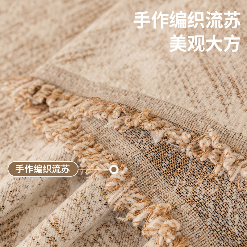 Cuatro estaciones de sofá universal 2025 nuevo sofá toalla de aire crema una manta de sofá todo incluido cojín anti-gato arañazo