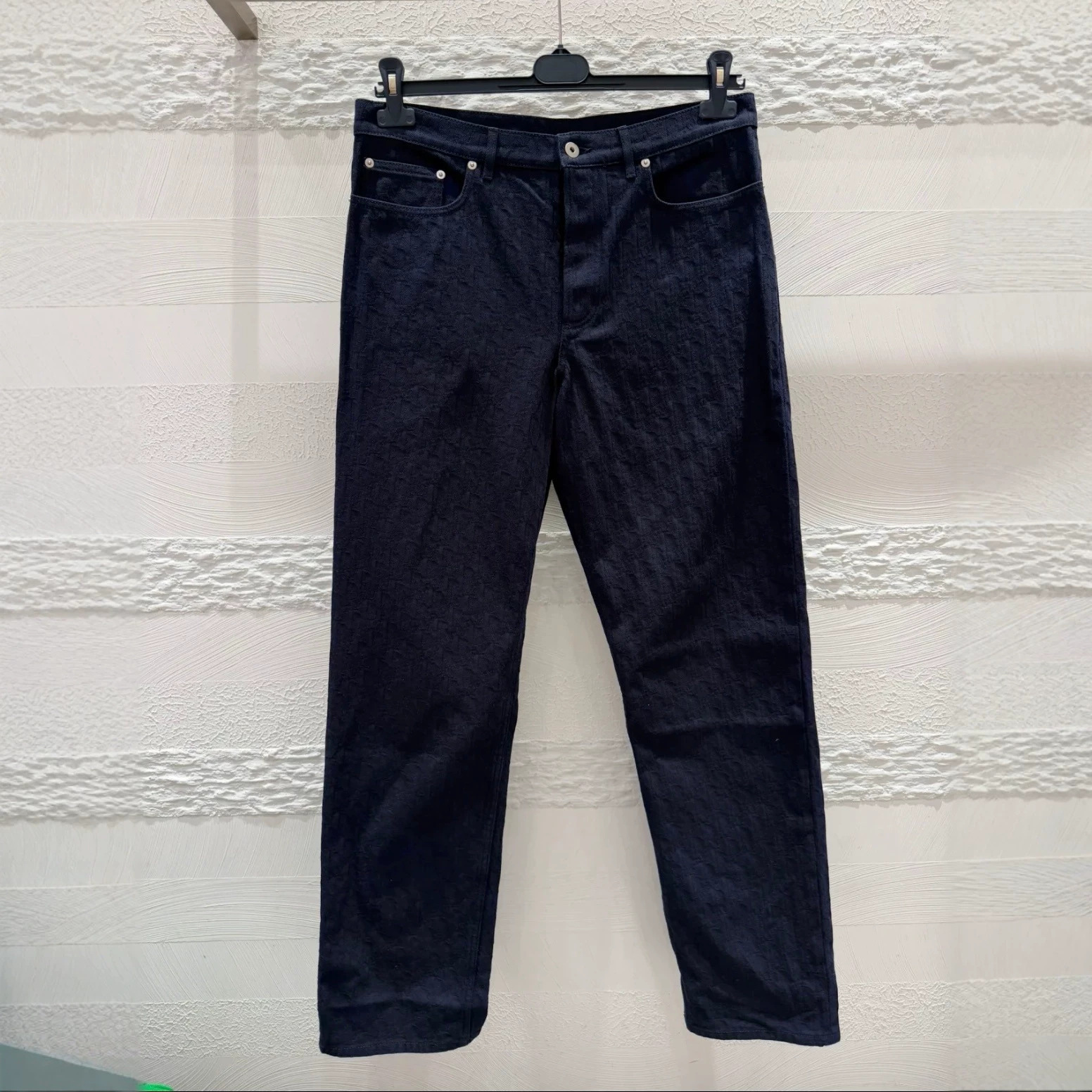 Authentic High-Quality Original Label In-Stock D Brand 26Ss Logo Full-Print Denim Casual Straight-Leg Pants Unisex