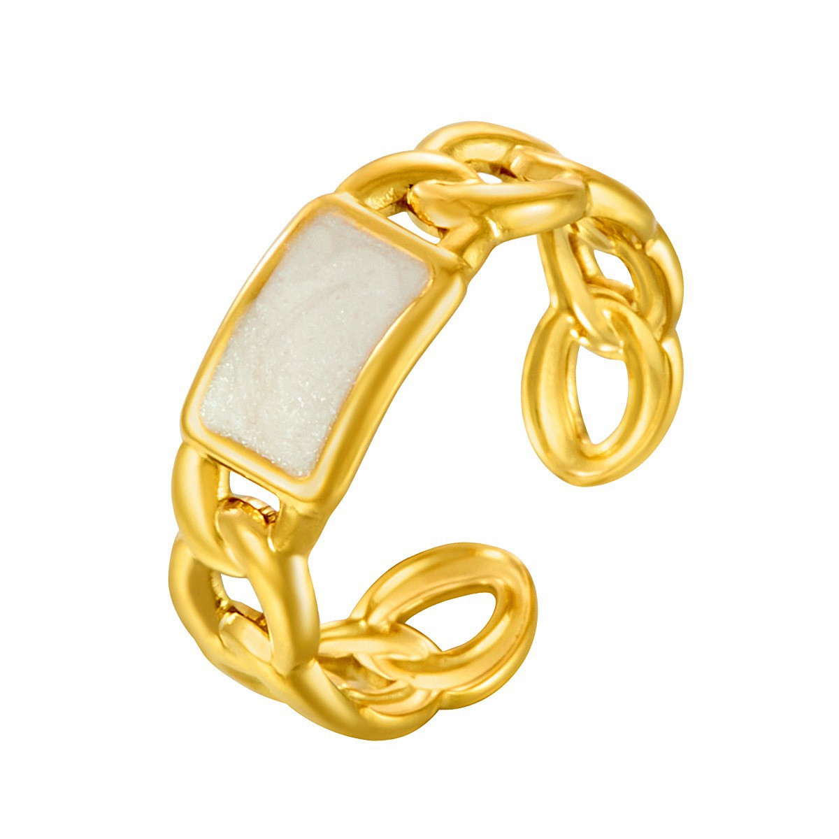 French Retro Multicoloured Zircon Ring For Women Unique Design_voghion.com