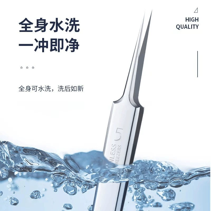 Cosmetic tweezers stainless steel from black spots, tools set, for beauty salons, anti-acne