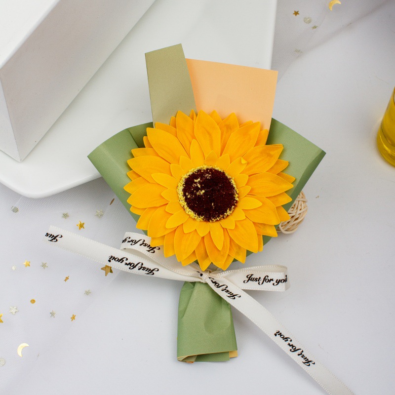 연한 녹색 종이 해바라기-제인
