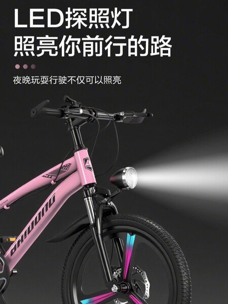 Mountain bike with brake system
