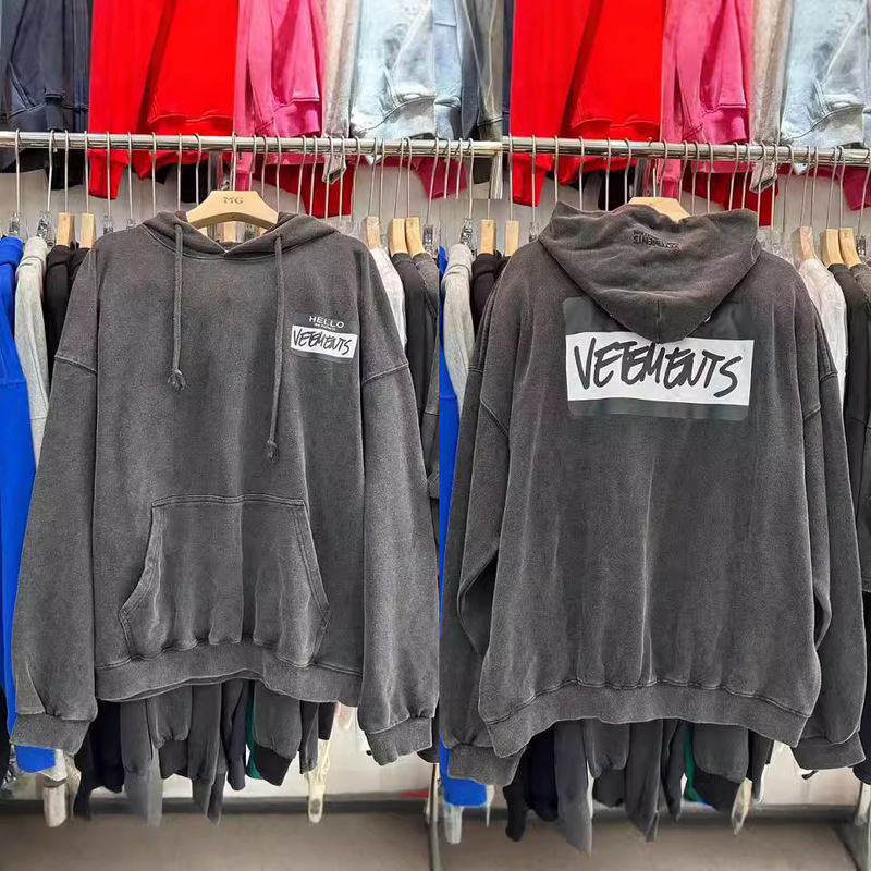 Cross-Border European and American Trendy Brand Letter Logo Printed Washed Vintage Heavy-Duty Loose Hoodie Sweatshirt Unisex Cross-Border European and American Trendy Brand Letter Logo Printed Washed Vintage Heavy-Duty Loose Hoodie Sweatshirt Unisex