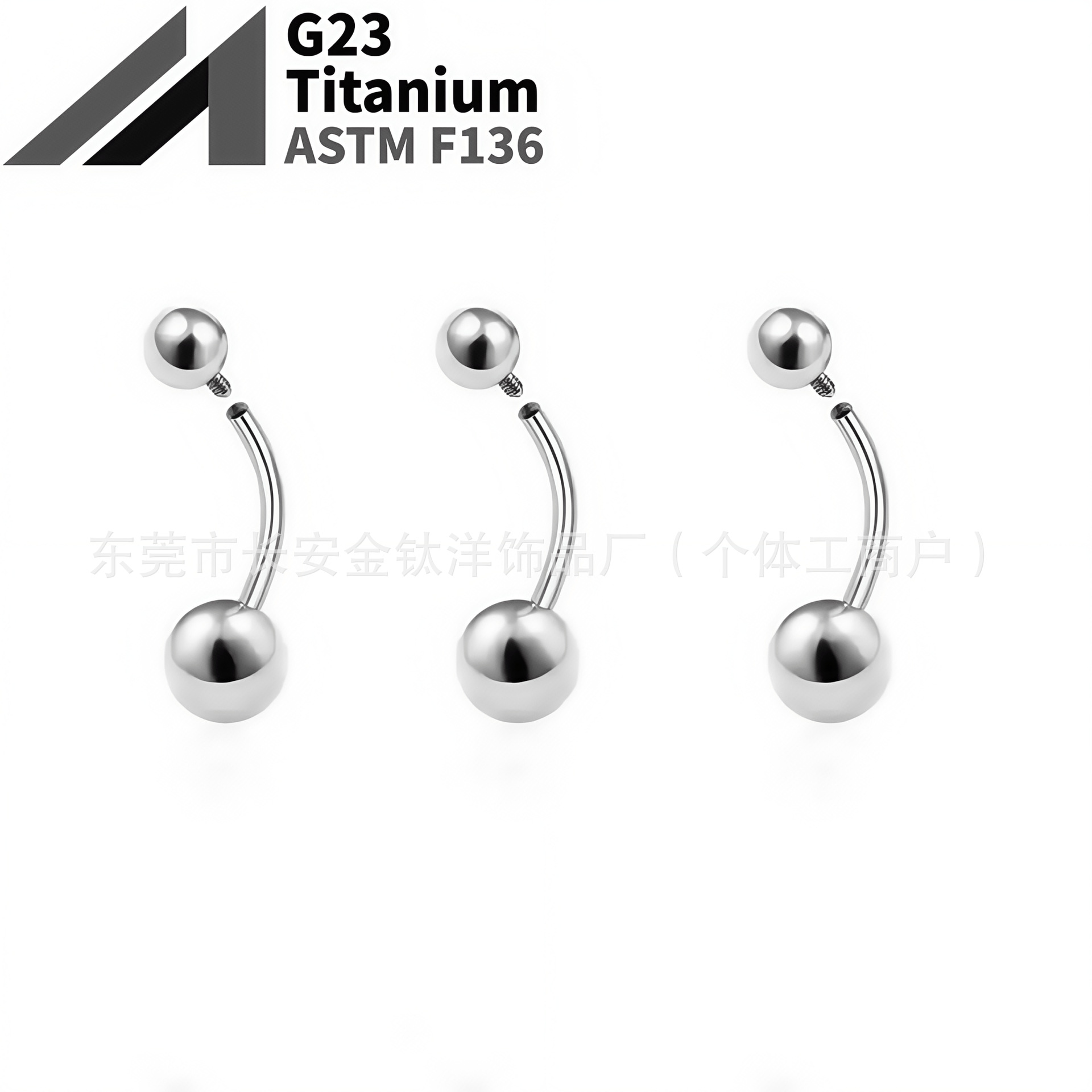 16G labret stud size and finish detail