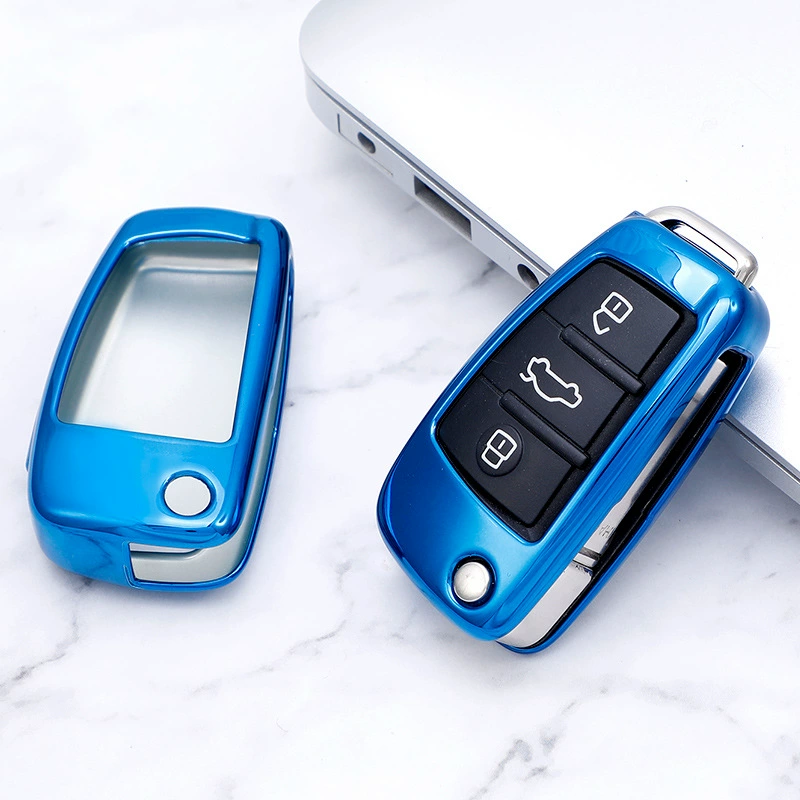 Чехол для ключей Audi подходит для Audi A6L A8L A3 Q7 автомобильный чехол для ключей TPU Половина корпуса ключа