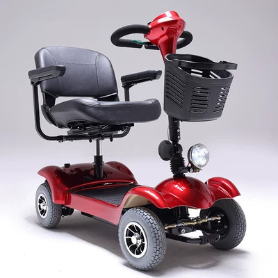 Intelligent Four-wheel Electric Car for the Elderly, Foldableable Home Elderly Pick-up and Drop-off Kidsren's Battery Car