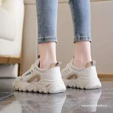 女鞋初三学生中考体育考试运动跑步鞋减震透气老爹鞋显脚小鞋