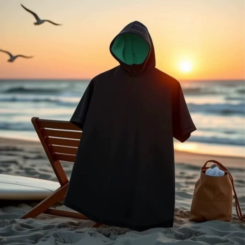 Ветрозащитный водонепроницаемый теплый пляжный плащ для зимнего плавания