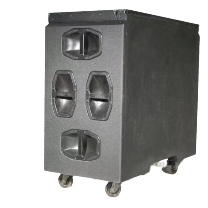 Tres 18 pulgadas profesionales de sonido de matriz lineal subwoofer profesional al aire libre de alta potencia de sonido de escenario sonido de rendimiento