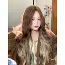 【巴黎画染】假发女高层次挑染渐变亚裔混血感仿真发全头套可调节