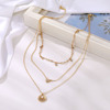 Necklace from pearl, pendant, boho style, wholesale