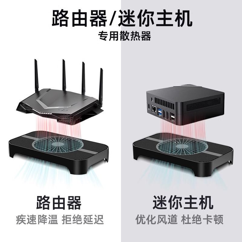 Z-X3ルータラジエーターベースブロードバンド光猫セットトップボックスMINI本体スタンドUSBファン14CM|undefined