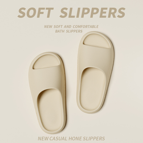 Men's Slippers Cross-border Summer New Simple Fashion Women's Non-slip Eva Thick Sole One-piece Slippers for Outdoor Beach Shoes