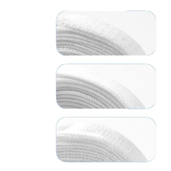 Classic white double-layer shoelaces