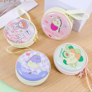 Cartoon coin purse mini children portable storage small bag carry kindergarten reward small gift push