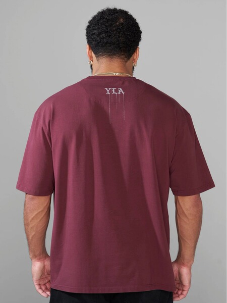 Big T-shirt with a round collar