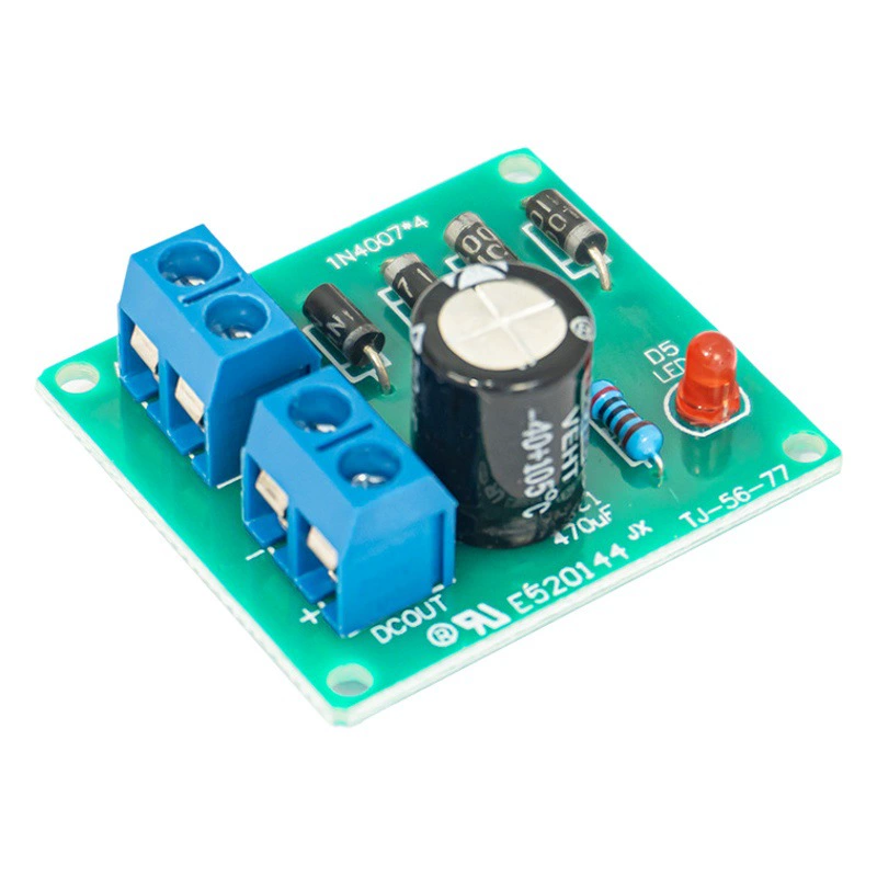 IN4007 мостовой выпрямитель однофазный полноволновой преобразователь питания переменного тока в постоянный, монтажная плата, сварочный комплект для самостоятельной сборки