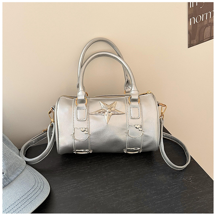 Piccolo design argento rotondo secchiello piccante ascella ragazza b, donne 2024 nuovo trendy e alla moda piccola nicchia spalla_voghion.com