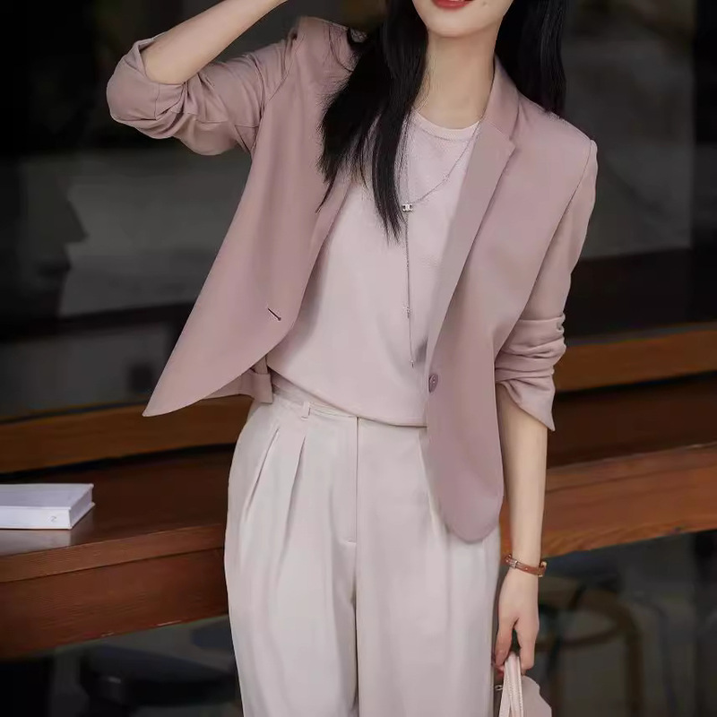 The Ready-Made Version Has a Great Fit~ Stretch Knit Fabric, Slimming and Flattering Commuter Blazer