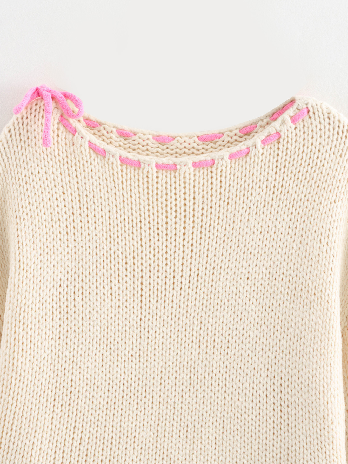 Women's clothing 2024 autumn and winter new fashion drawstring thick needle sweater long sleeved top_voghion.com