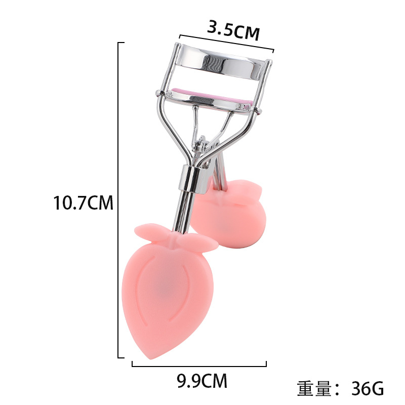 Corazón de桃 mango clip de pestañas gran ángulo natural sol pestañas curvas artefactos herramientas de maquillaje de belleza clip de pestañas novato