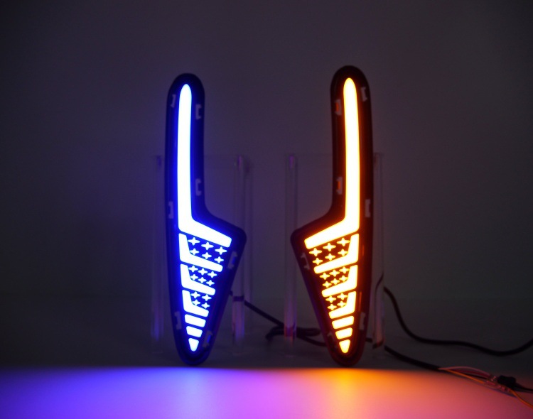 Suitable for Geely Xingyue 25-26 Models, Daytime Running Lights, Turn Signals, Night Ice Blue Modified Front Fog Lights