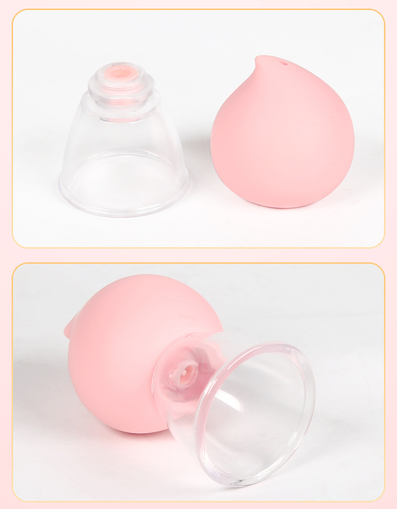 Peach-Shaped Vacuum Breast Pump with Silicone Cup and Suction Massage — detail image 24