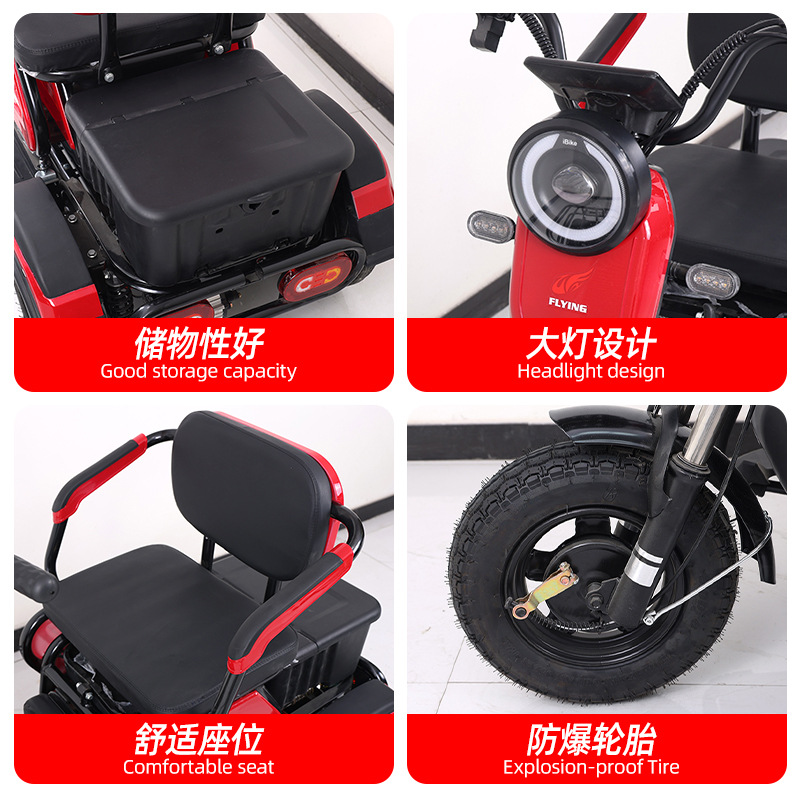 Genial triciclo eléctrico, coche de batería, fábrica de comercio exterior, tranvía, batería de larga duración, fabricante de triciclos eléctricos de transporte para adultos image 5