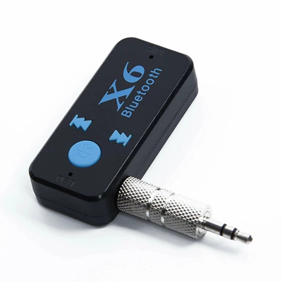 aux car Bluetooth receiver 3.5mm wireless 4.0 Bluetooth adapter Bluetooth audio receiver converter (Bluetooth Hands-free dəstləri) - black
