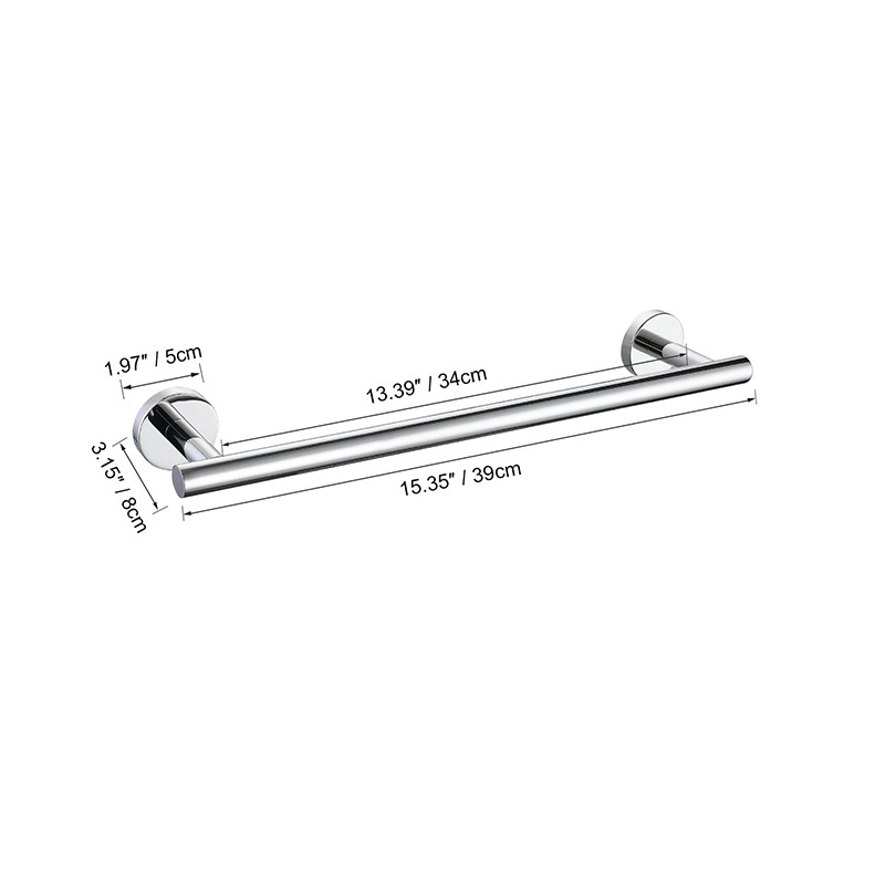 Baño transfronterizo Juego de colgantes de oro cepillado de acero inoxidable Barra de toalla Anillo de toalla Soporte de rollo de papel Gancho para ropa Kit de baño