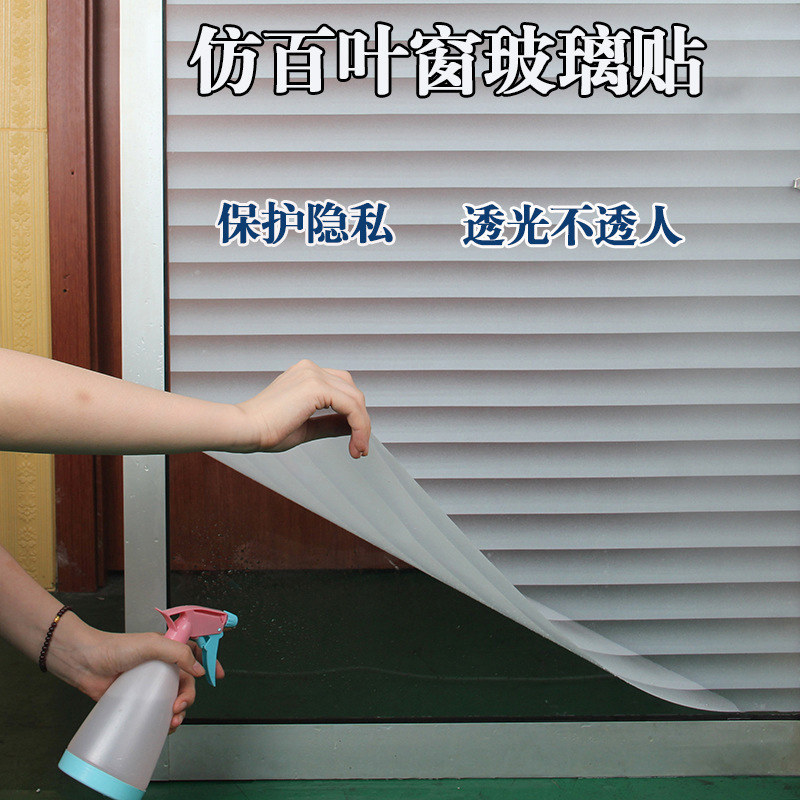 Frosted Privacy Film for Glass Windows, Anti-Peep Film, Translucent and Opaque, for Bathroom Doors, Anti-Exposure Window Wall Stickers