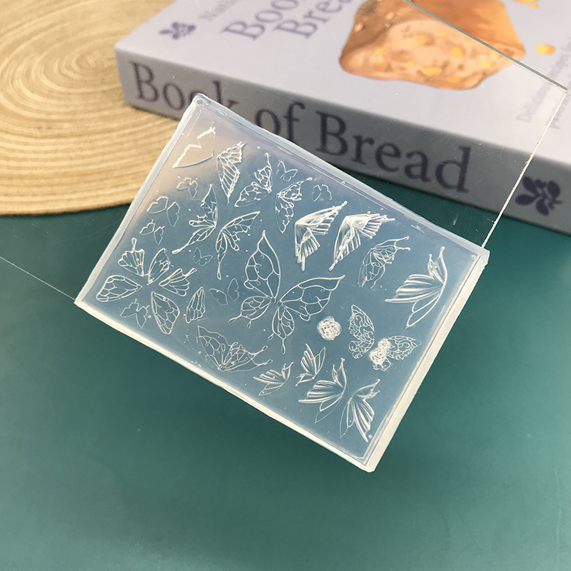 高透明 3D 立体ネイルアートモールドキーロックフレンチスカート食品グレードのシリコーンウェアラブルネイルアクセサリー diy ツール|undefined