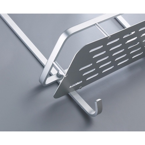 Space aluminum storage rack kitchen bathroom toilet washroom triangle stand bathroom storage shelf wall-mounted rack bathroom supplies wholesale